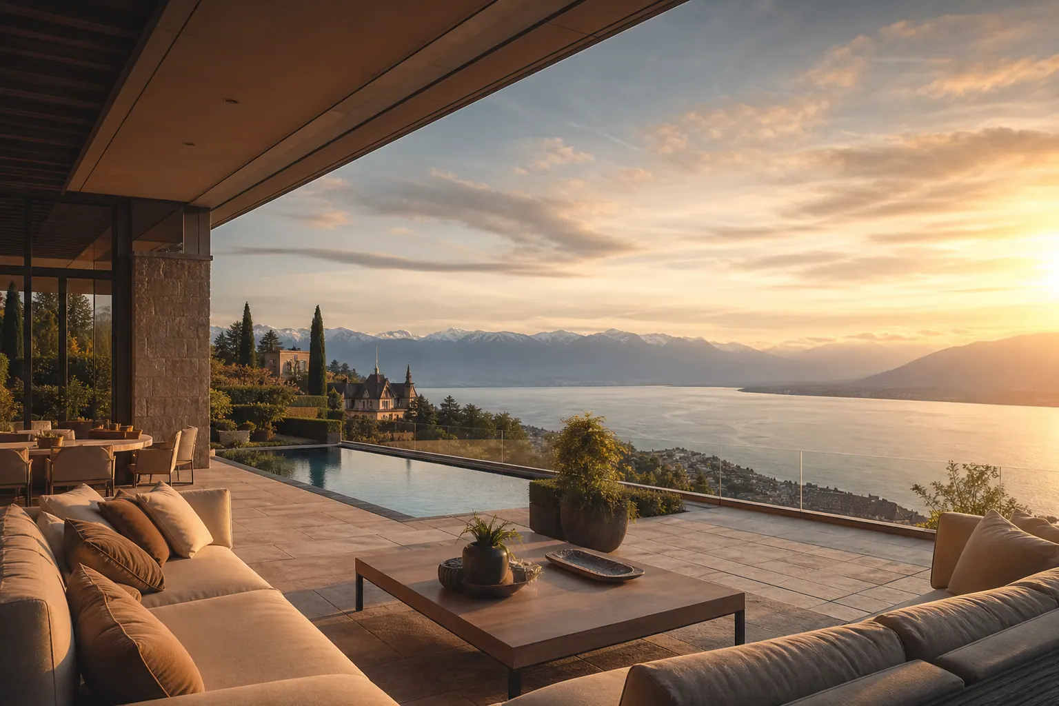 Bien de prestige avec vue sur le lac en Suisse romande