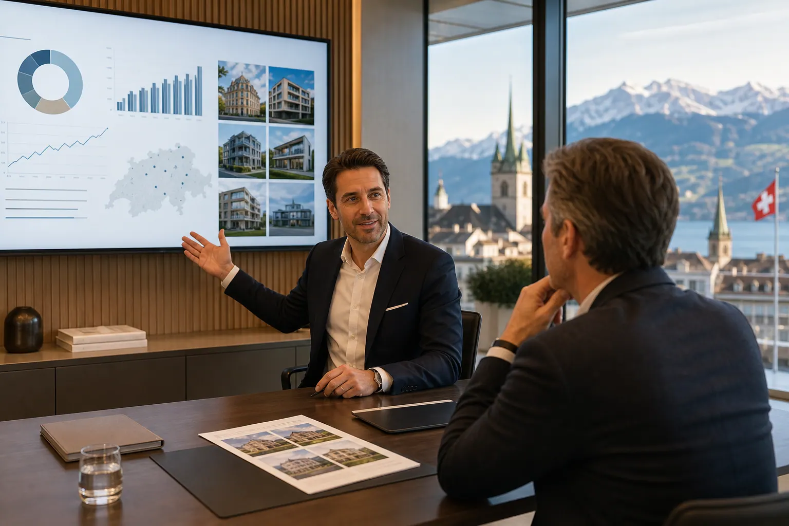 Présentation de rapport financier immobilier