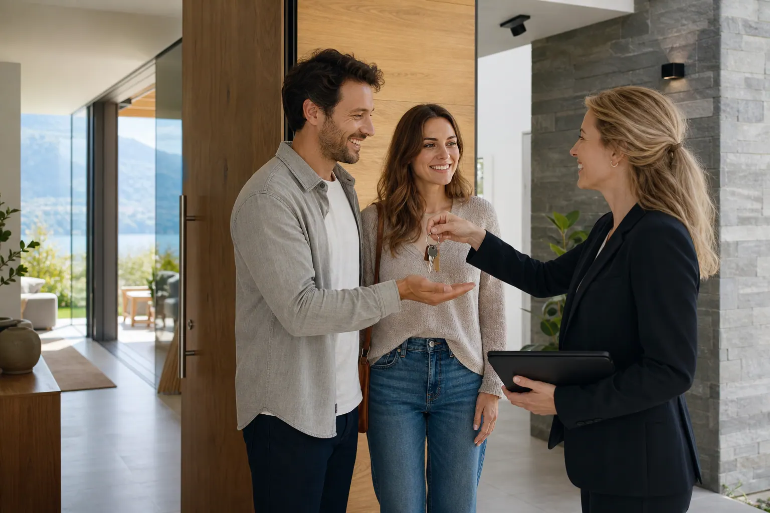 Remise de clés après transaction immobilière